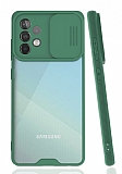 Lens Thin Samsung Galaxy A52s 5G Kamera Korumalı Yeşil Silikon Kılıf