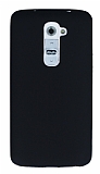 LG G2 Mat Siyah Silikon Kılıf