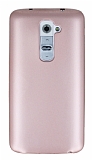 LG G2 Mat Rose Gold Silikon Kılıf