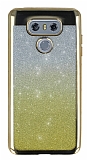 LG G6 Simli Parlak Gold Silikon Kılıf