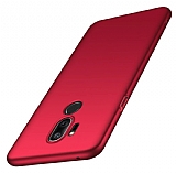 LG Q7 / Q7 Plus Kırmızı Mat Silikon Kılıf