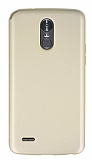 LG Stylus 3 Mat Gold Silikon Kılıf
