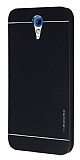 Motomo HTC Desire 620 Metal Siyah Rubber Kılıf