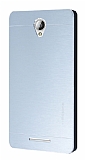 Motomo Lenovo A5000 Metal Silver Rubber Kılıf