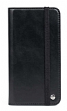 Multi iPhone 12 Pro Max Cüzdanlı Yan Kapaklı Siyah Deri Kılıf