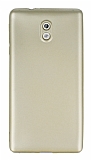 Nokia 3 Mat Gold Silikon Kılıf