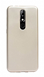 Nokia 5.1 Plus Gold Mat Silikon Kılıf