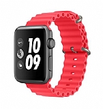 Ocean Apple Watch Kırmızı Silikon Kordon (45mm)