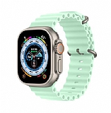 Ocean Apple Watch Ultra Yeşil Silikon Kordon (49mm)
