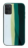 Oppo Reno 5 Lite Rainbow Glass Yeşil Rubber Kılıf