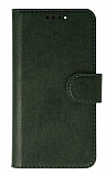 Oppo Reno4 Lite Cüzdanlı Kapaklı Yeşil Deri Kılıf