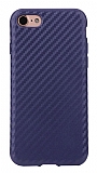 Rock Origin iPhone 7 / 8 Karbon Dark Blue Silikon Kılıf
