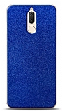 Dafoni Huawei Mate 10 Lite Mavi Parlak Simli Telefon Kaplama