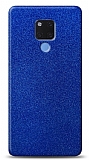 Dafoni Huawei Mate 20 X Mavi Parlak Simli Telefon Kaplama