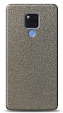 Dafoni Huawei Mate 20 X Silver Parlak Simli Telefon Kaplama