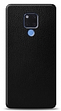 Dafoni Huawei Mate 20 X Siyah Deri Görünümlü Telefon Kaplama