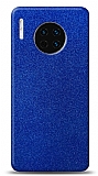 Dafoni Huawei Mate 30 Pro Mavi Parlak Simli Telefon Kaplama
