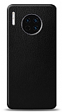 Dafoni Huawei Mate 30 Pro Siyah Deri Görünümlü Telefon Kaplama