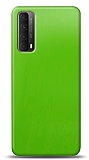 Dafoni Huawei P smart 2021 Metalik Parlak Görünümlü Yeşil Telefon Kaplama