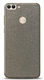 Dafoni Huawei P Smart Silver Parlak Simli Telefon Kaplama
