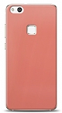 Dafoni Huawei P10 Lite Metalik Parlak Görünümlü Pembe Telefon Kaplama