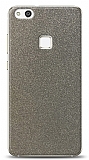 Dafoni Huawei P10 Lite Silver Parlak Simli Telefon Kaplama