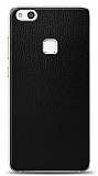 Dafoni Huawei P10 Lite Siyah Deri Görünümlü Telefon Kaplama