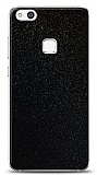 Dafoni Huawei P10 Lite Siyah Parlak Simli Telefon Kaplama