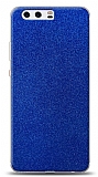 Dafoni Huawei P10 Plus Mavi Parlak Simli Telefon Kaplama