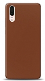 Dafoni Huawei P20 Mat Kahverengi Telefon Kaplama