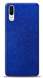 Dafoni Huawei P20 Mavi Parlak Simli Telefon Kaplama