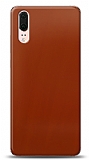 Dafoni Huawei P20 Metalik Parlak Görünümlü Kırmızı Telefon Kaplama