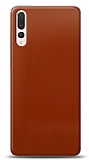 Dafoni Huawei P20 Pro Metalik Parlak Görünümlü Kırmızı Telefon Kaplama