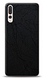 Dafoni Huawei P20 Pro Siyah Electro Deri Görünümlü Telefon Kaplama