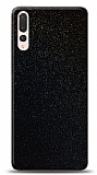 Dafoni Huawei P20 Pro Siyah Parlak Simli Telefon Kaplama