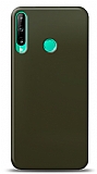 Dafoni Huawei P40 Lite E Metalik Parlak Grnml Koyu Yeil Telefon Kaplama