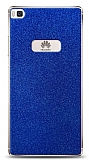 Dafoni Huawei P8 Mavi Parlak Simli Telefon Kaplama