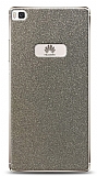 Dafoni Huawei P8 Silver Parlak Simli Telefon Kaplama