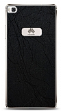 Dafoni Huawei P8 Siyah Electro Deri Görünümlü Telefon Kaplama