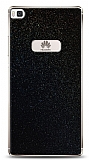 Dafoni Huawei P8 Siyah Parlak Simli Telefon Kaplama