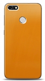 Dafoni Huawei P9 Lite Mini Metalik Parlak Görünümlü Sarı Telefon Kaplama