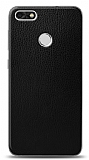 Dafoni Huawei P9 Lite Mini Siyah Deri Görünümlü Telefon Kaplama