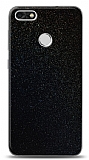 Dafoni Huawei P9 Lite Mini Siyah Parlak Simli Telefon Kaplama