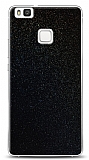 Dafoni Huawei P9 Lite Siyah Parlak Simli Telefon Kaplama