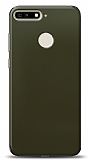 Dafoni Huawei Y6 2018 Metalik Parlak Görünümlü Koyu Yeşil Telefon Kaplama