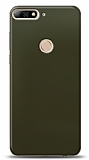 Dafoni Huawei Y7 2018 Metalik Parlak Görünümlü Koyu Yeşil Telefon Kaplama