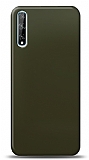 Dafoni Huawei Y8p Metalik Parlak Grnml Koyu Yeil Telefon Kaplama