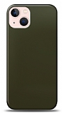 Dafoni iPhone 13 Mini Metalik Parlak Görünümlü Koyu Yeşil Telefon Kaplama