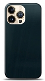 Dafoni iPhone 13 Pro Max Metalik Parlak Görünümlü Mavi Telefon Kaplama
