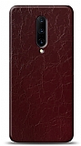 Dafoni OnePlus 7 Bordo Electro Deri Grnml Telefon Kaplama